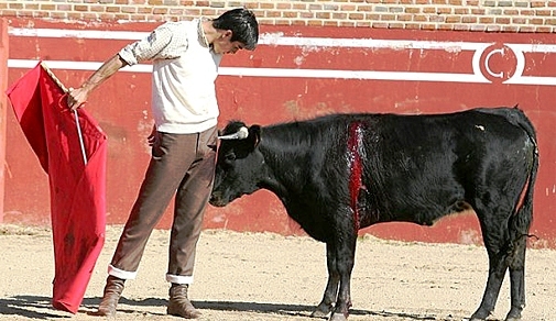 Perera durante la prueba que ha realizado en 'El Cañito' (FOTO:miguelangelperera.com)
